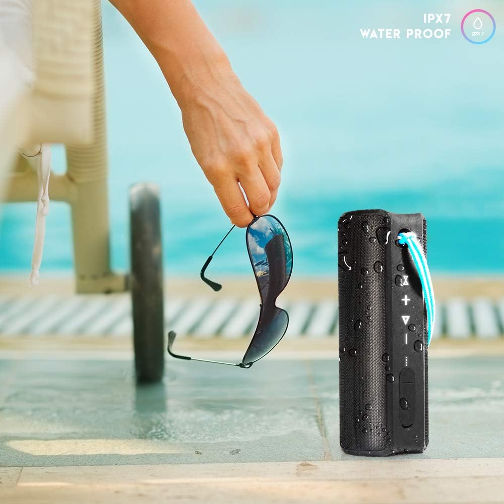 SVN Future 360 Bluetooth Speaker - Compact Wireless Audio for Smartphone, IPX7 Waterproof Certified with 9-Hour Playtime Portable